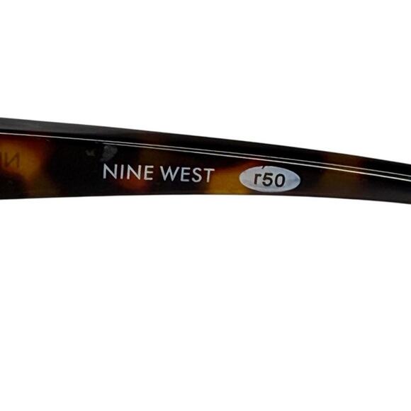 Nine West Sunglasses Women's Chaya Cat Eye In Shiny Tortoise - Picture 8 of 11